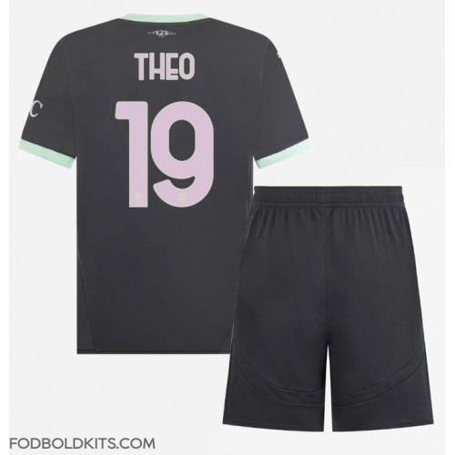 AC Milan Theo Hernandez #19 Tredje sæt Børn 2024-25 Kortærmet (+ Korte bukser)